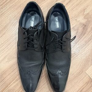 Stacy Adams Black Oxford Shoes for Men